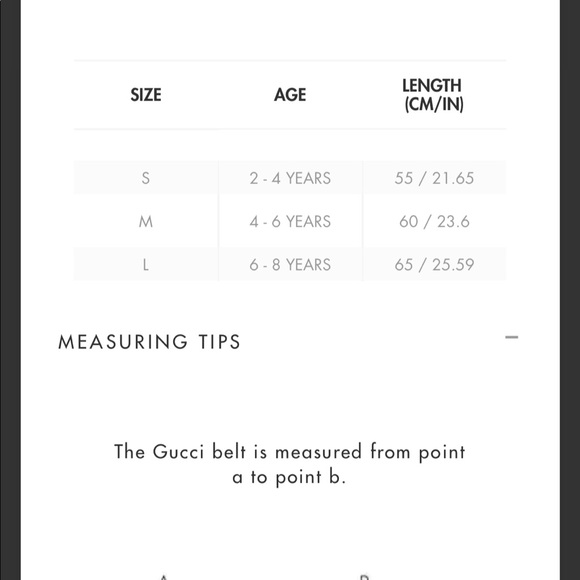 Gucci little girl belt size Small color pink with grey - Picture 4 of 4